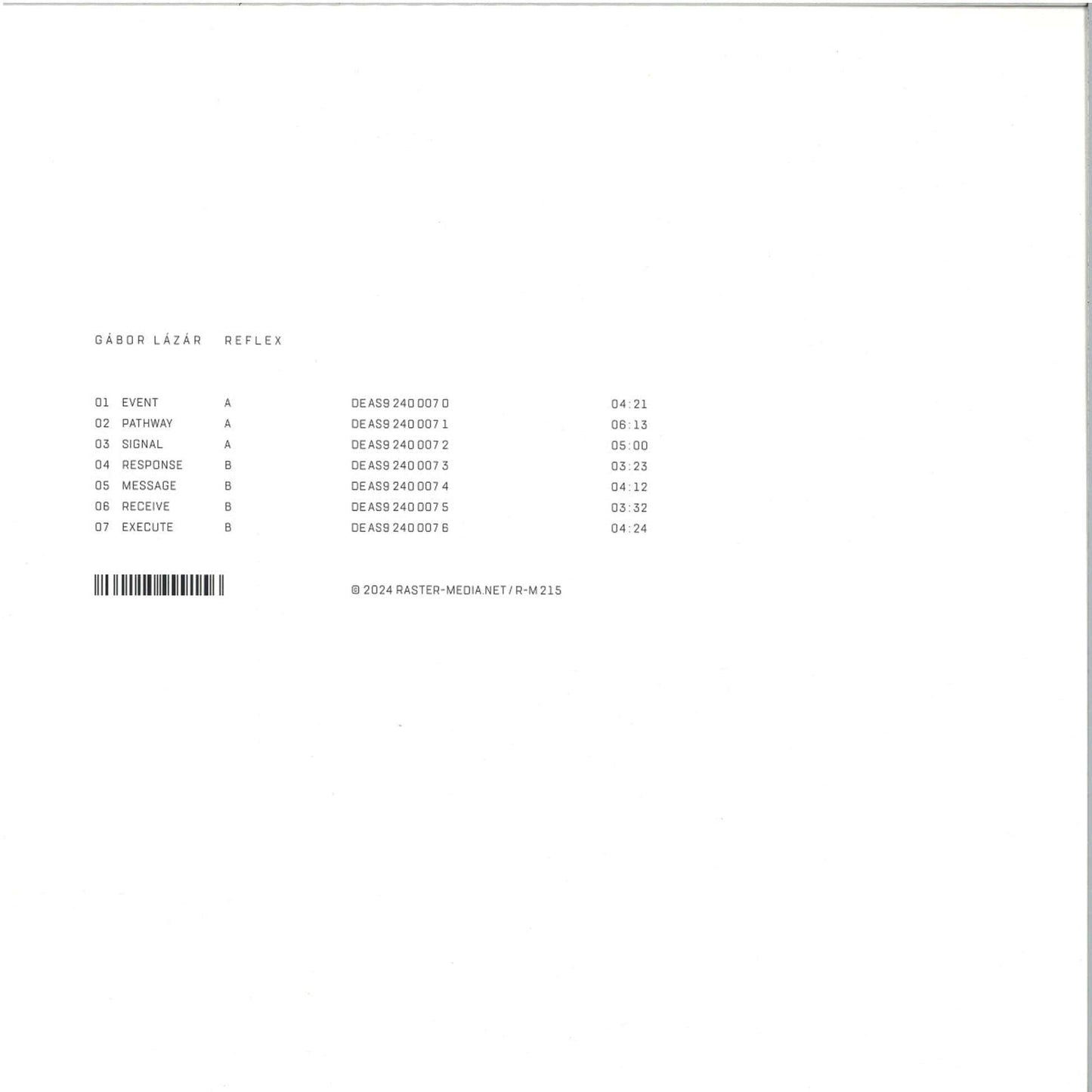 Gábor Lázár - Reflex LP [R-M215-2] - Second Floor Stuff