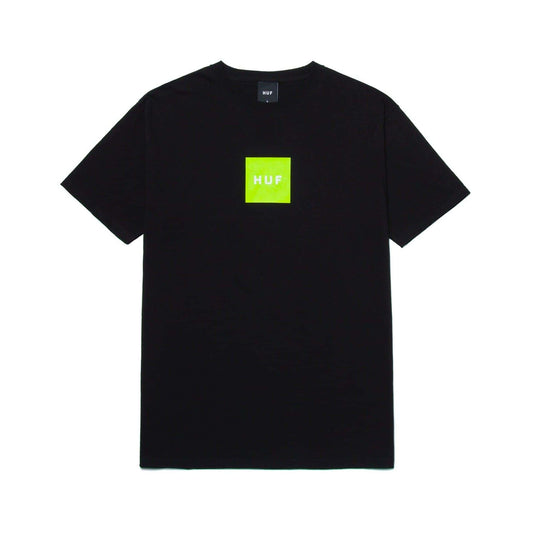 HUF T-Shirt - Essentials Box Logo (Black)-T-Shirt-Second Floor Stuff-Second Floor Stuff