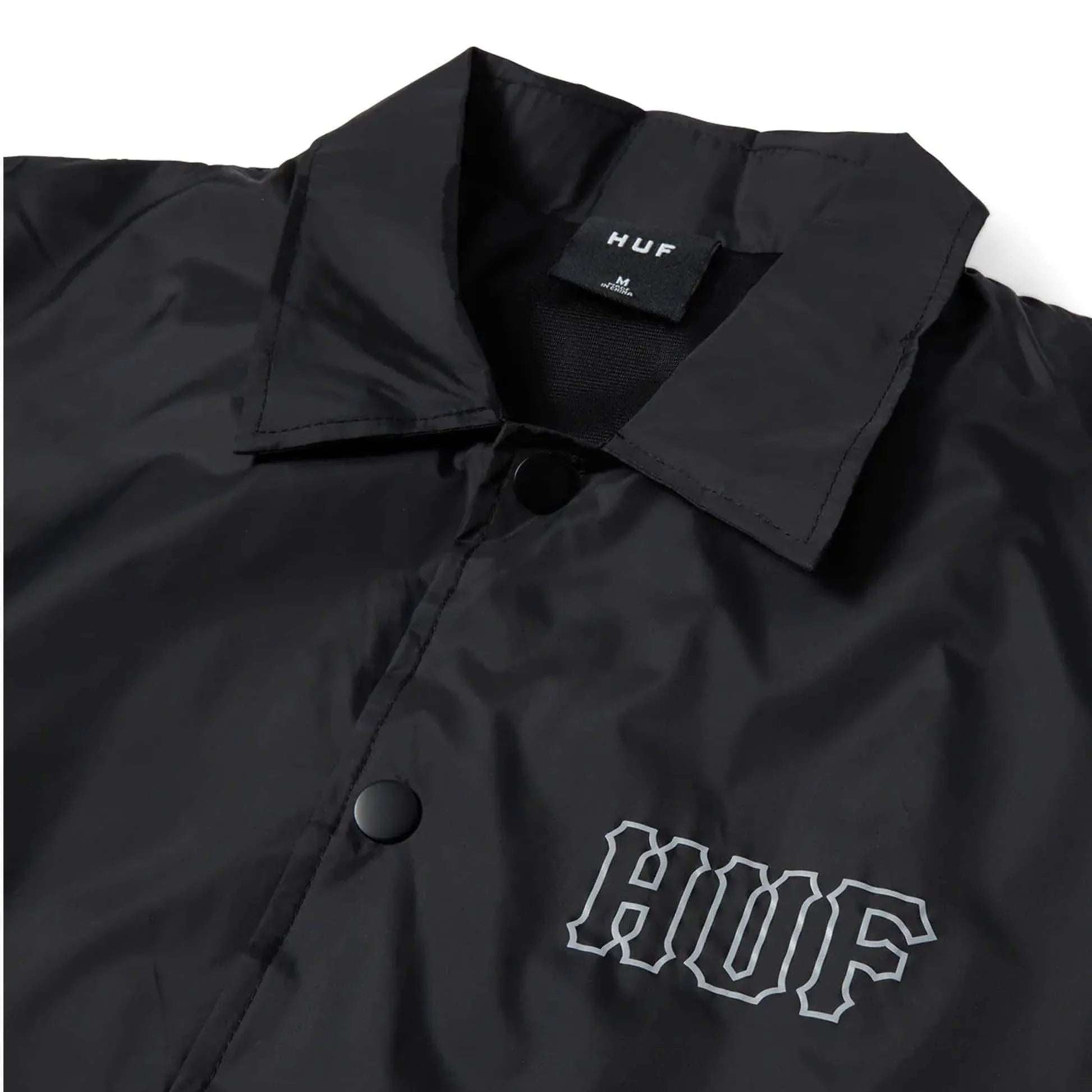 HUF Jacket - Set H Coaches (Black) - Second Floor Stuff