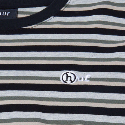 HUF T-Shirt - Webster Stripe Knit Top (Cream) - Second Floor Stuff