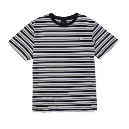 HUF T-Shirt - Webster Stripe Knit Top (Cream) - Second Floor Stuff