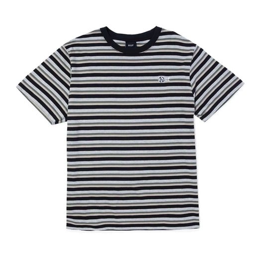 HUF T-Shirt - Webster Stripe Knit Top (Cream) - Second Floor Stuff