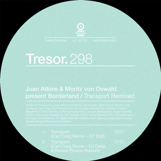 Juan Atkins & Moritz Von Oswald - Transport Remixed [TRESOR298] - Second Floor Stuff