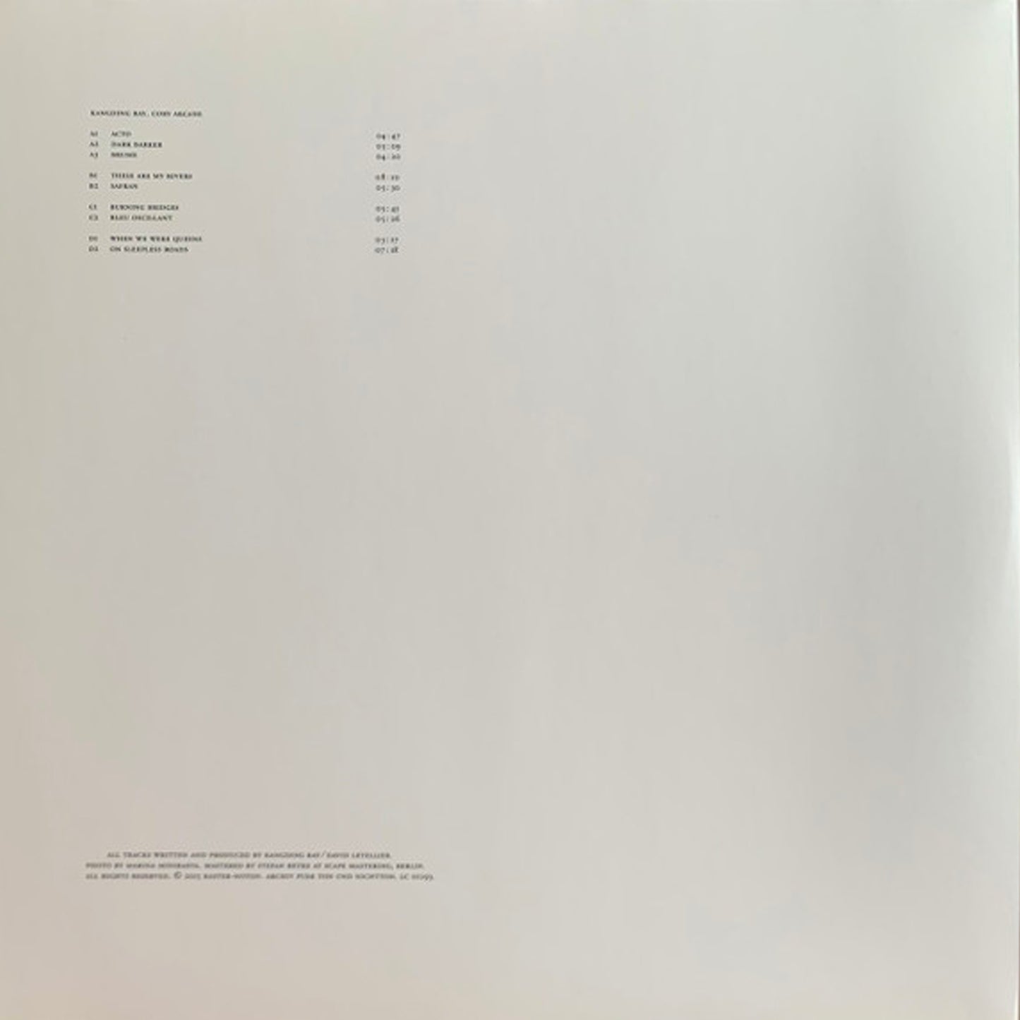 Kangding Ray ‎– Cory Arcane [r-n167] - Second Floor Stuff