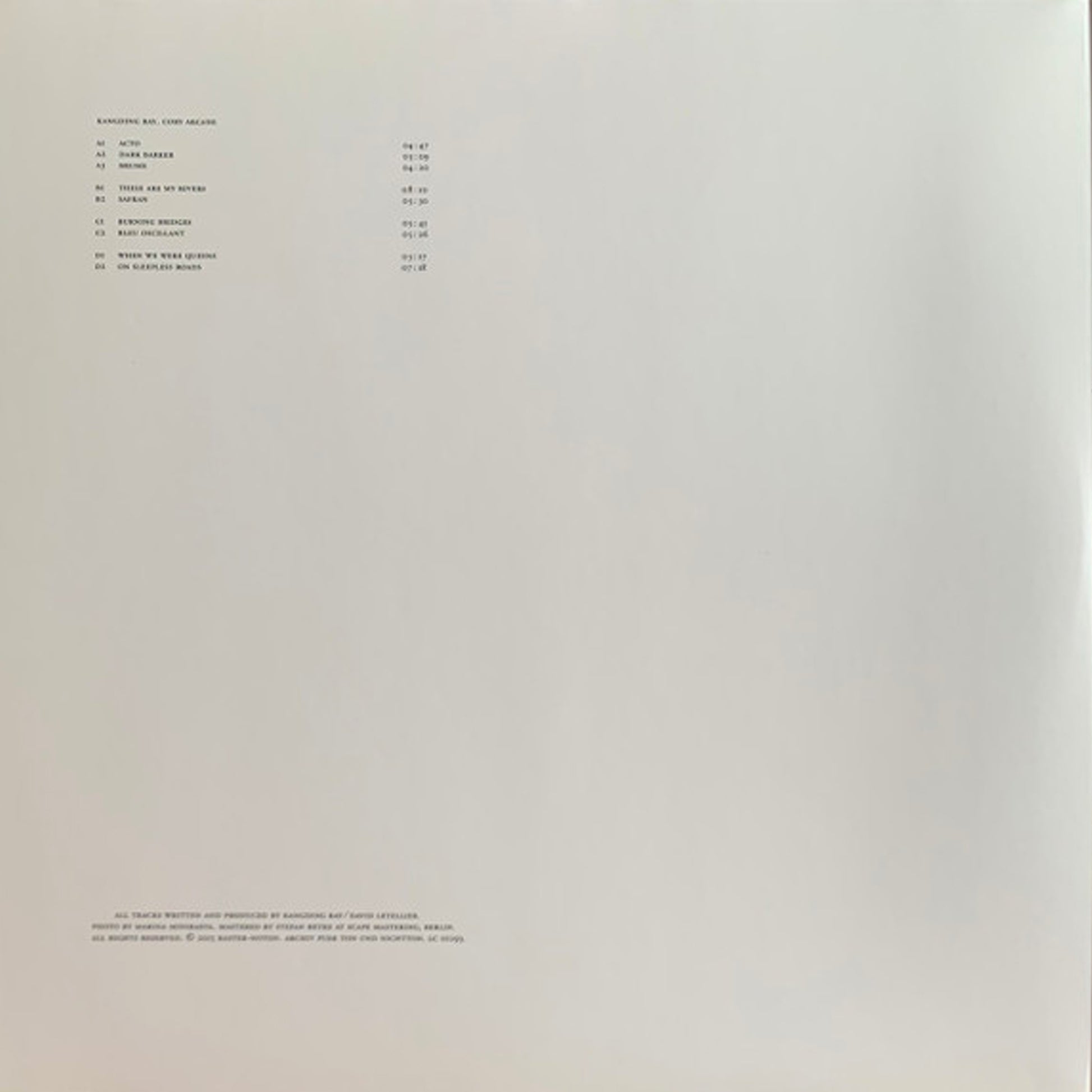 Kangding Ray ‎– Cory Arcane [r-n167] - Second Floor Stuff