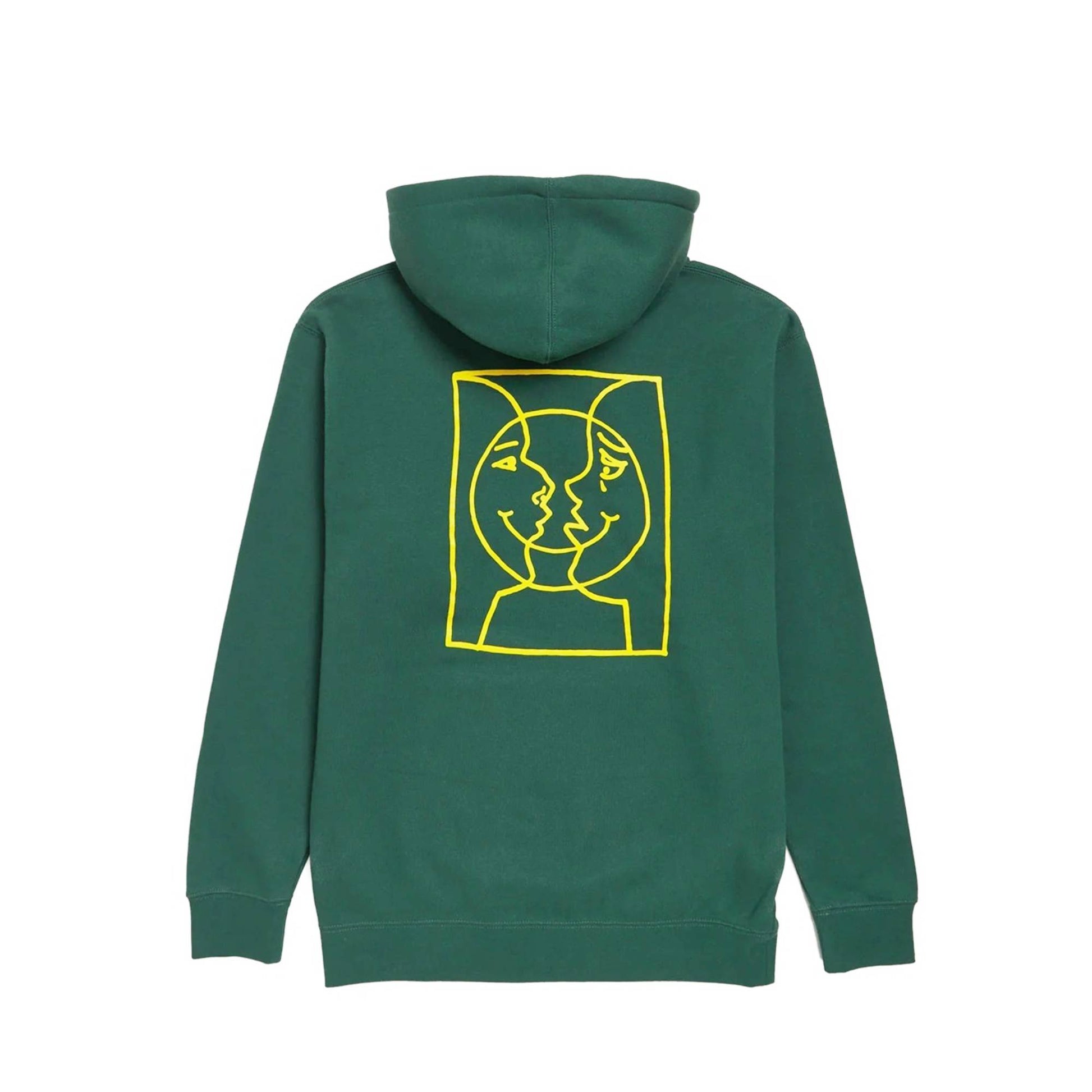Krooked Hoodie - Moonsmile (green/yellow) - Second Floor Stuff