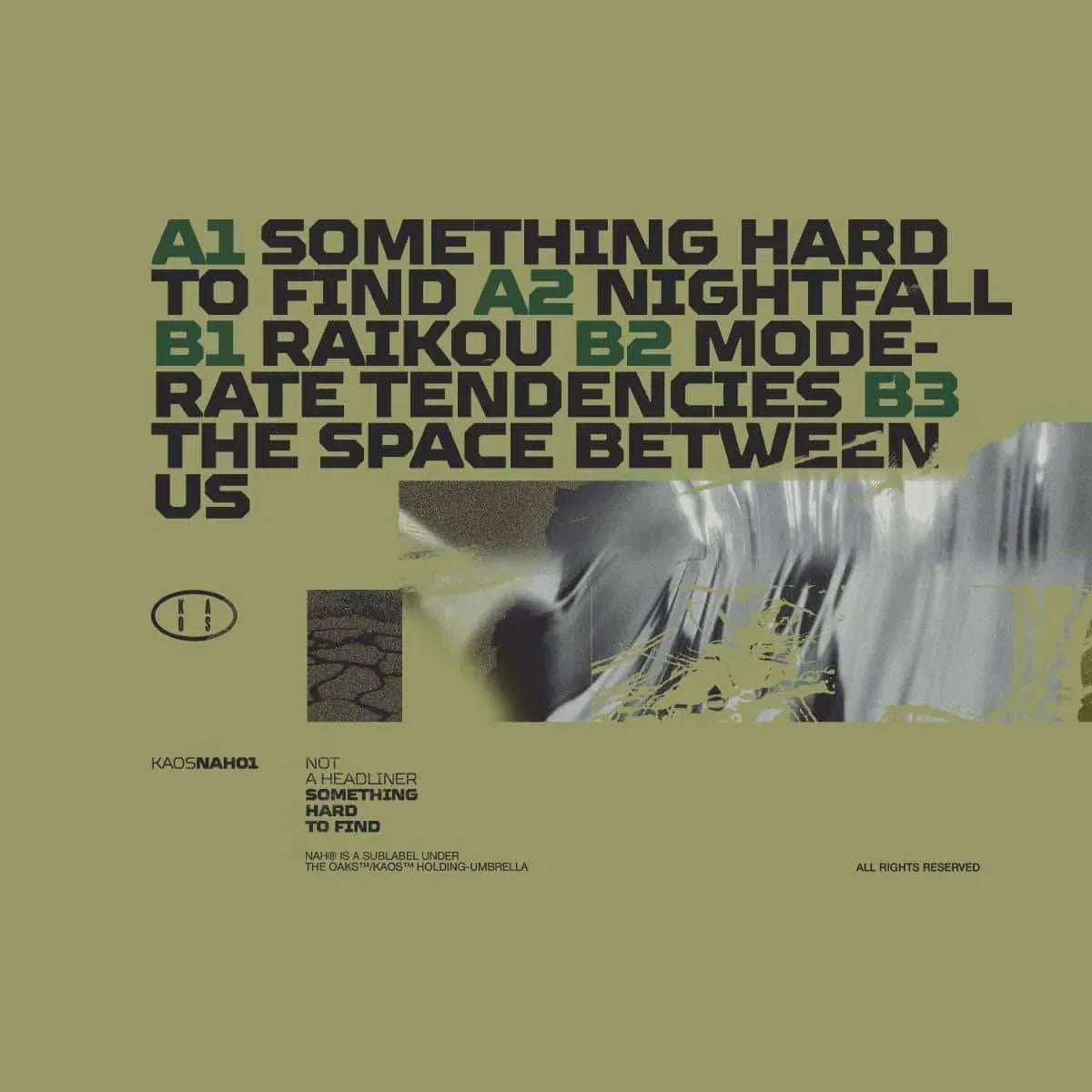 Not A Headliner - Something Hard To Find [KAOS-NAH01] - Second Floor Stuff