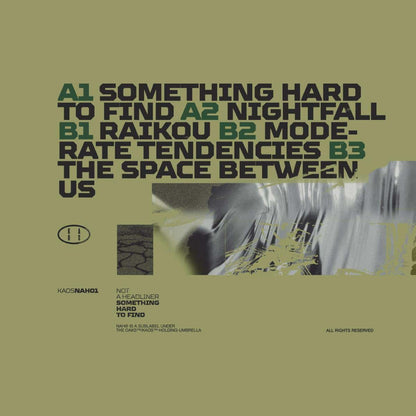 Not A Headliner - Something Hard To Find [KAOS-NAH01]-Records-Second Floor Stuff-Second Floor Stuff