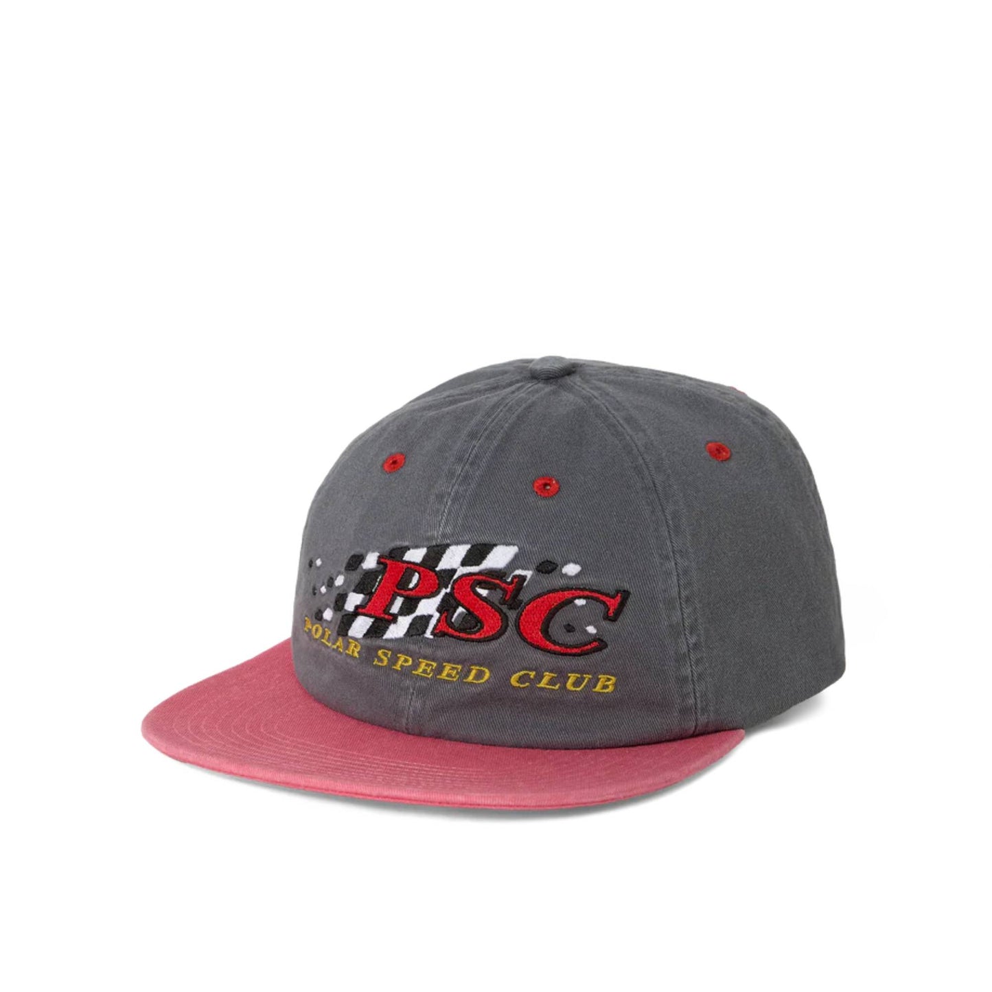 Polar Skate Co Cap - Michael Cap | Polar Speed Club (Grey/Red)