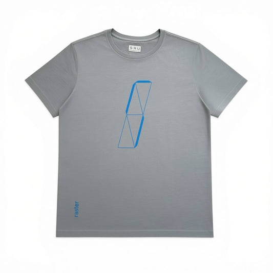 Raster T-Shirt - Merch 2022 Pigeon Blue [r-m208] - Second Floor Stuff
