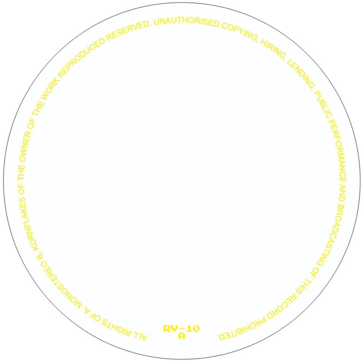 Ricardo Villalobos - Monostereo / Kornflakes [RV-10]