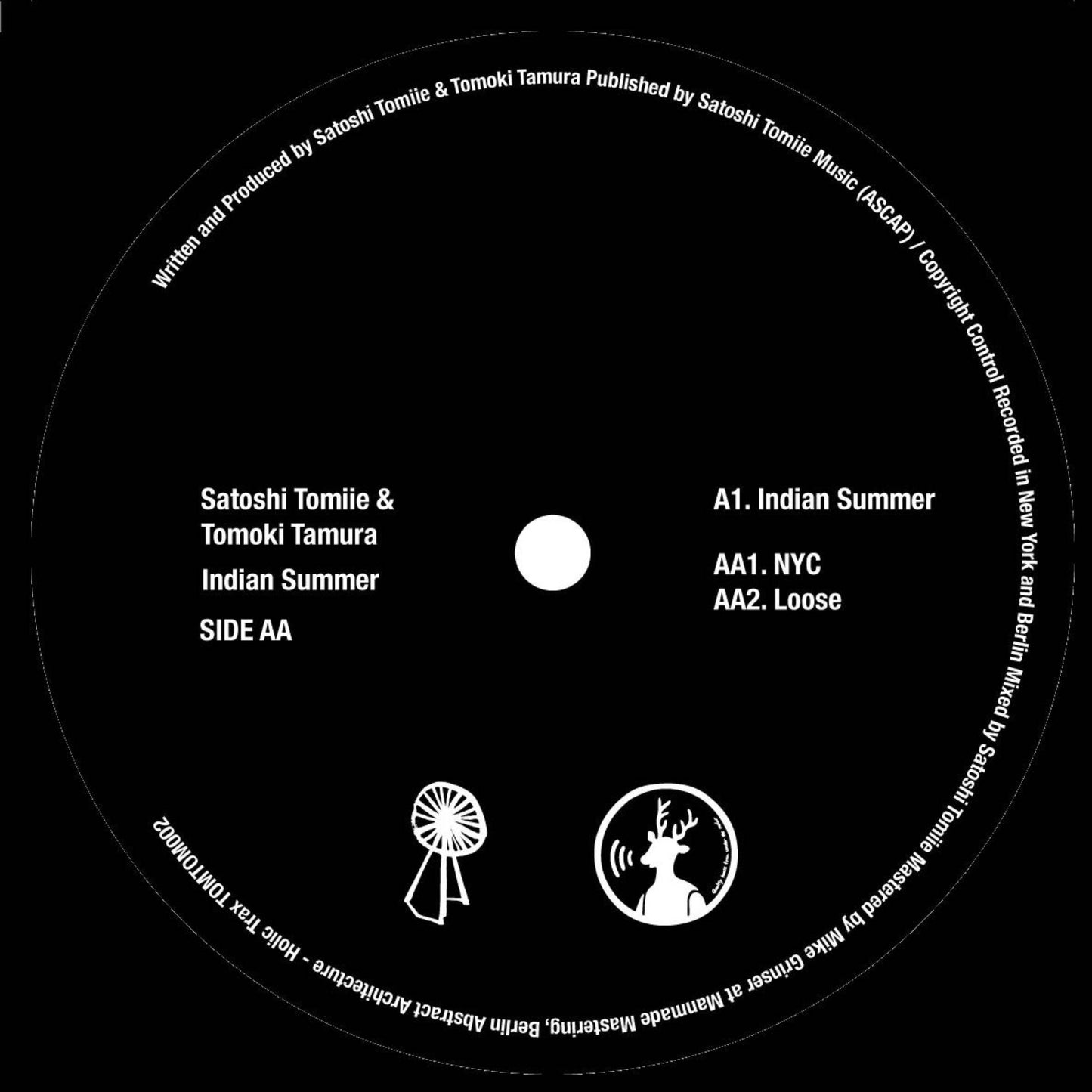 Satoshi Tomiie & Tomoki Tamura - Indian Summer [TOMTOM002] - Second Floor Stuff