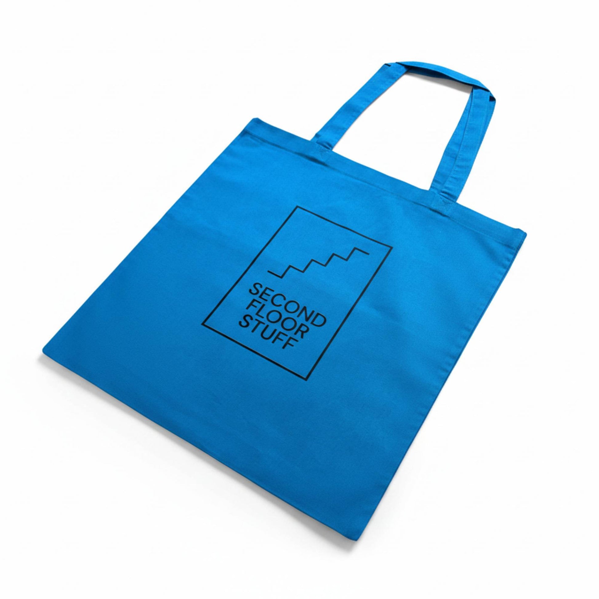 SFS Tote Bag - Logo Print (Light Blue) - Second Floor Stuff