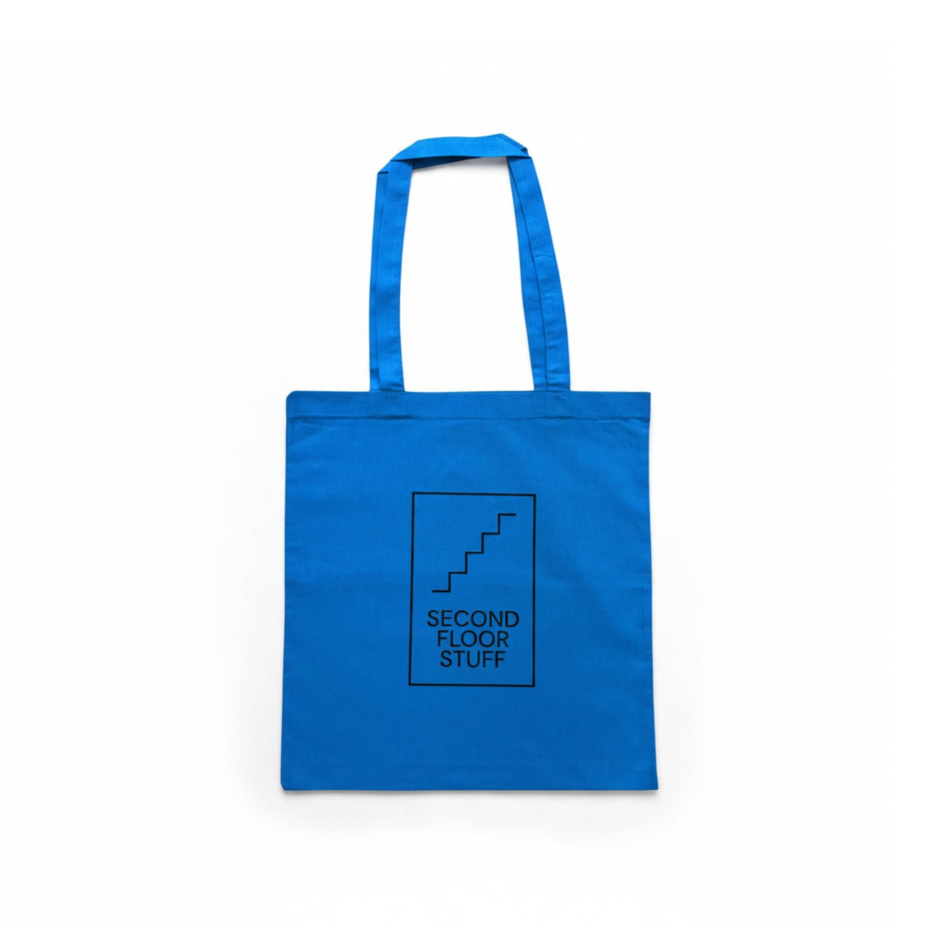 SFS Tote Bag - Logo Print (Light Blue) - Second Floor Stuff