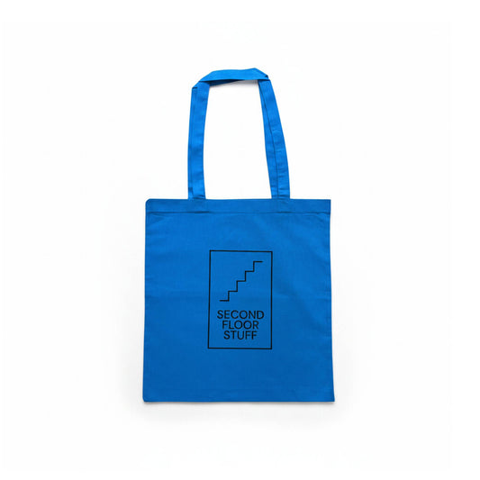 SFS Tote Bag - Logo Print (Light Blue) - Second Floor Stuff