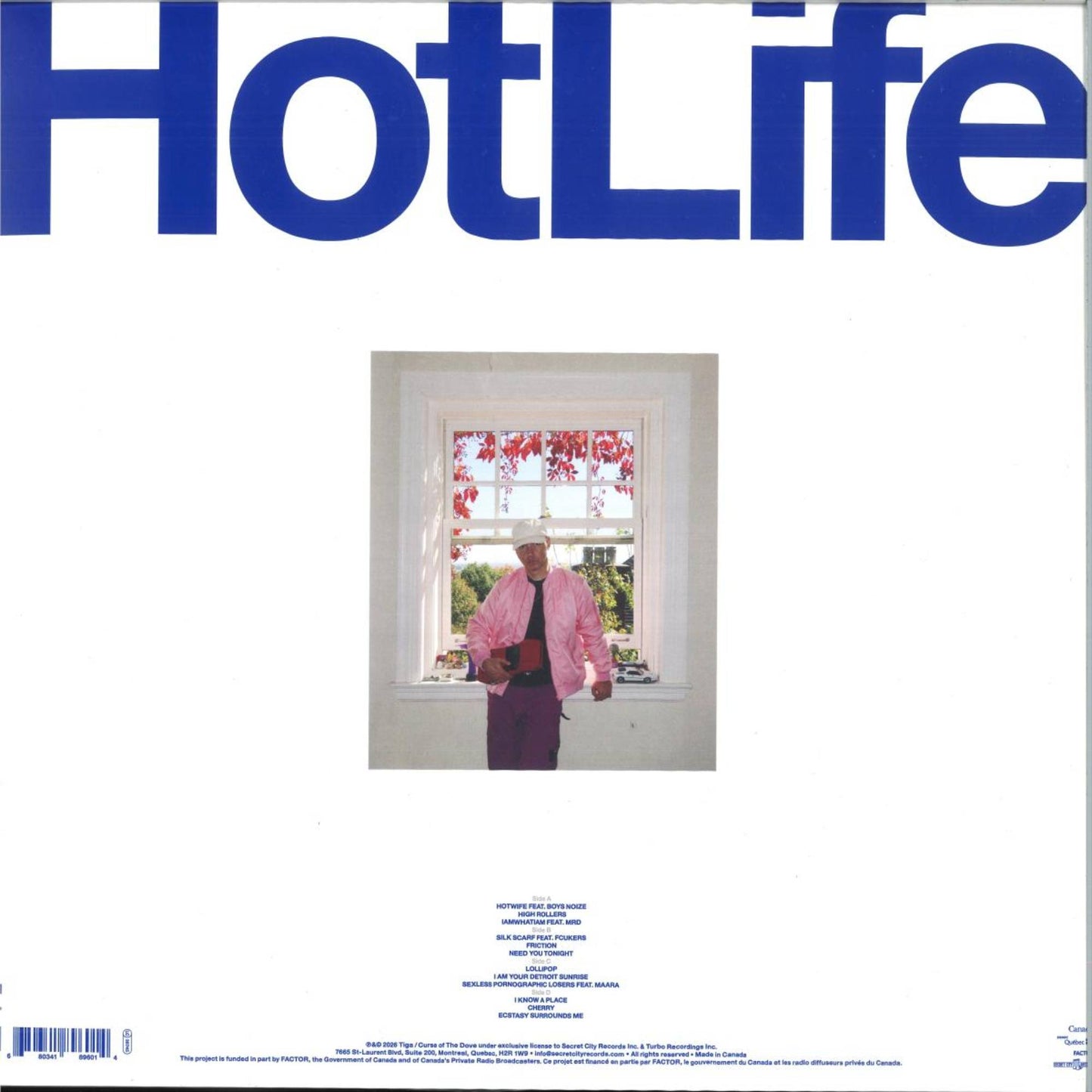 Tiga - HOTLIFE [SCRLP189] - Second Floor Stuff