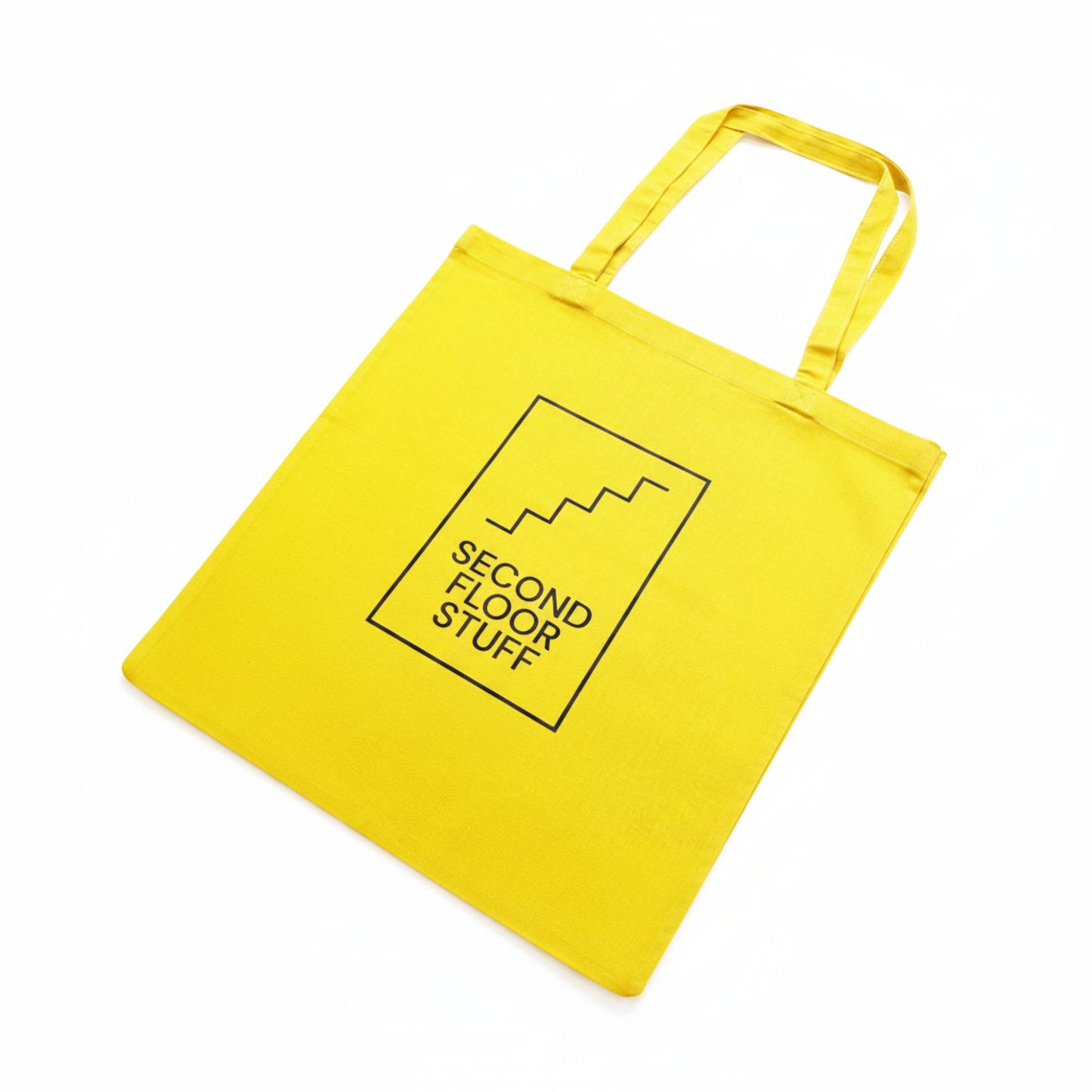SFS Tote Bag - Logo Print (Yellow) - Second Floor Stuff
