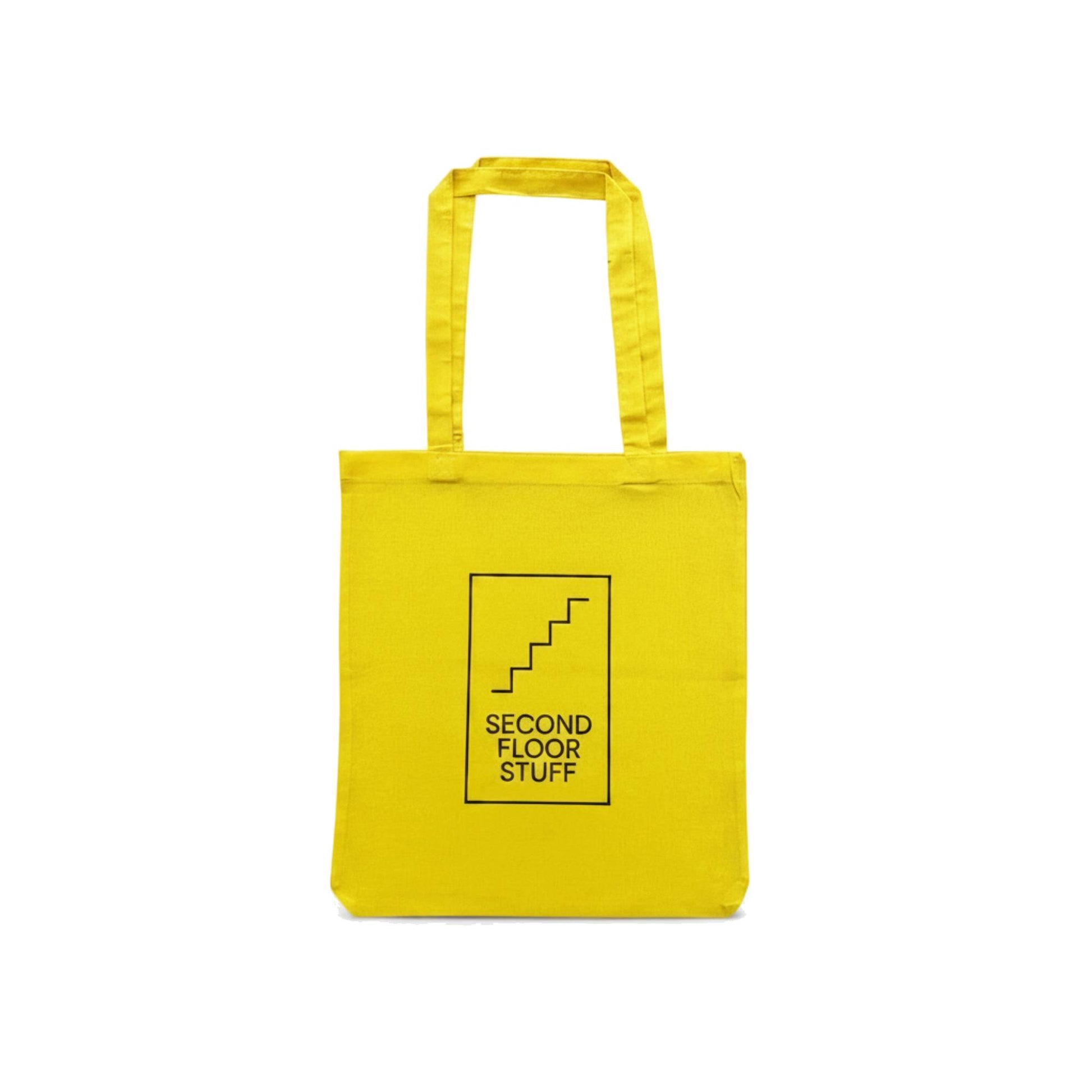 SFS Tote Bag - Logo Print (Yellow) - Second Floor Stuff