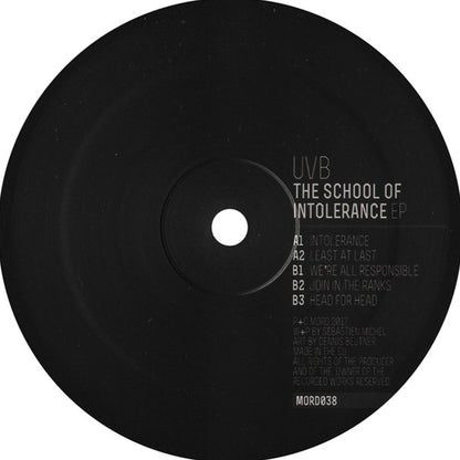 UVB ‎– The School Of Intolerance [MORD038] - Second Floor Stuff